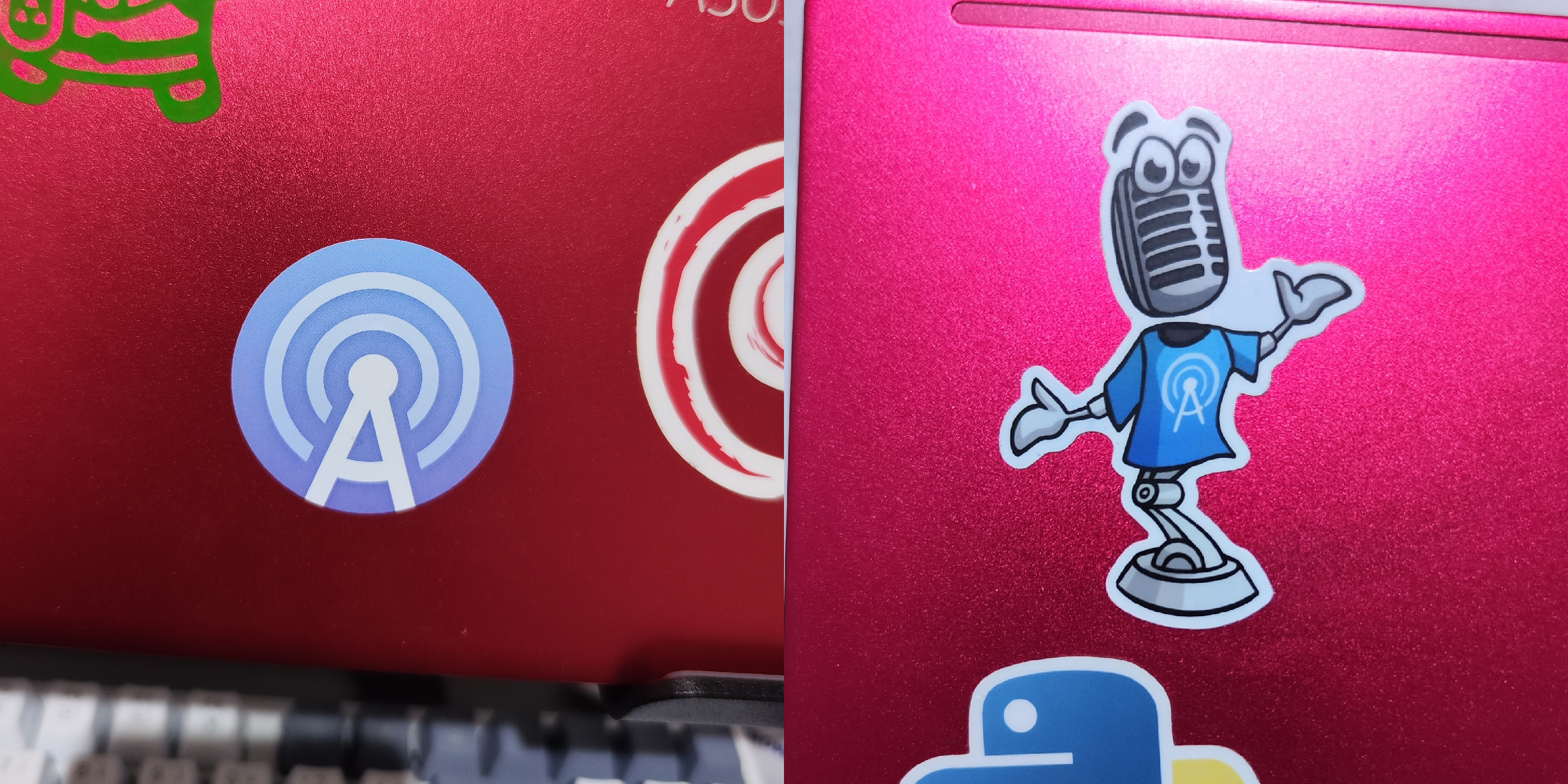 AntennaPod logo and mascot stickers