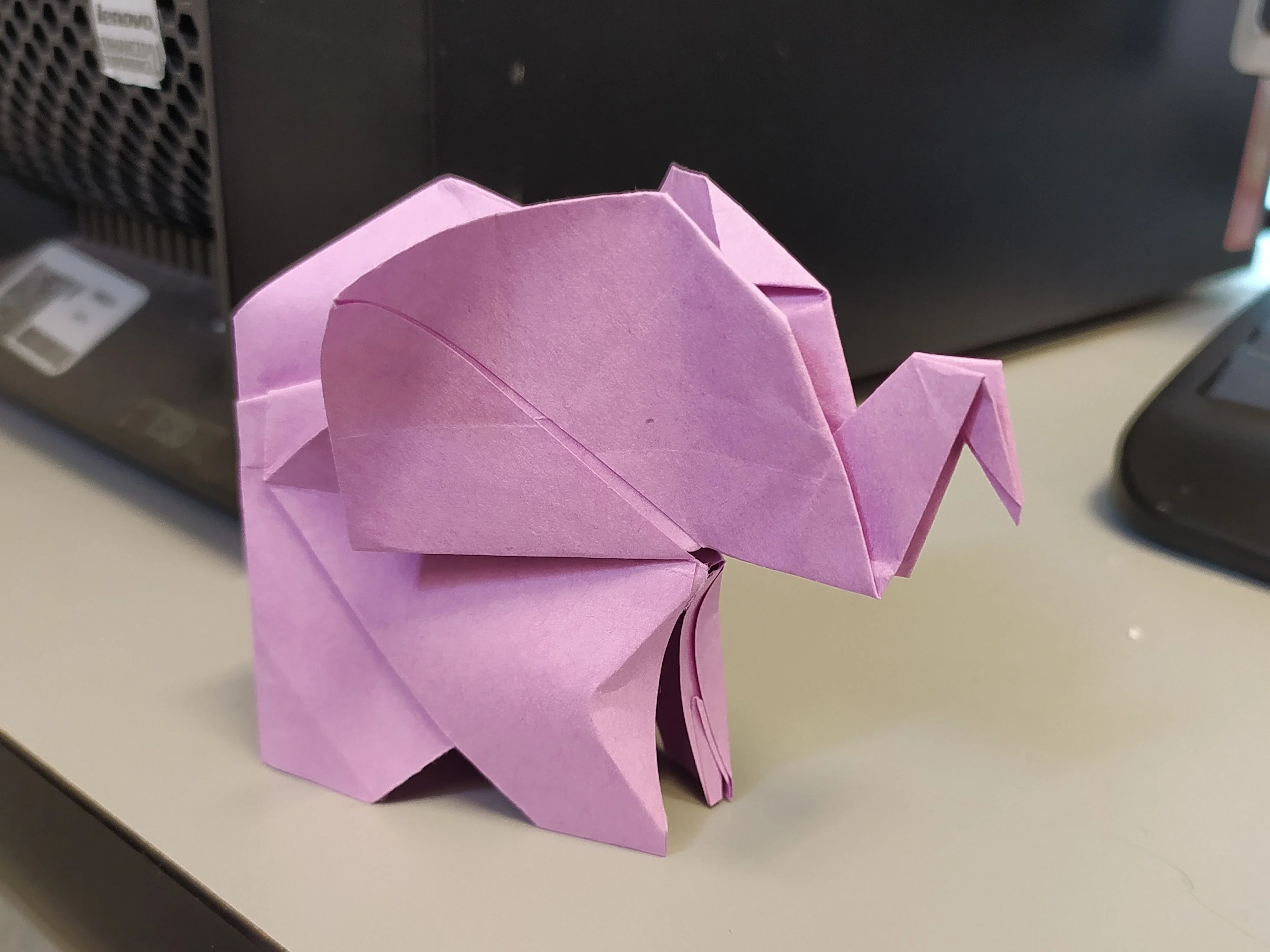  A super cute elephant which looks minimal, simple and elegant. 